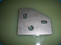 Waterjet Cut, Reamed and Tapped Side Plate for Semiconductor Equipment